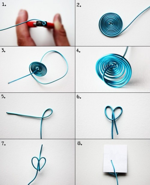 Cool Diy Heart Photo Holder Of Wire