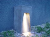 outdoor concrete lamp