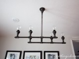 steel pipe chandelier