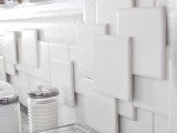 3D kitchen backsplash