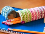 crochet pencil case