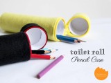 felt toilet paper roll pencil case