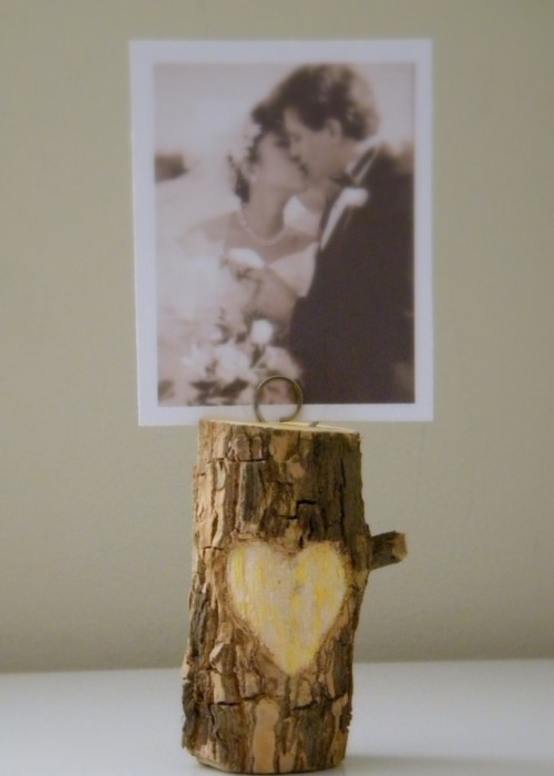 DIY Cool Photo Holder Of A Small Tree Branch