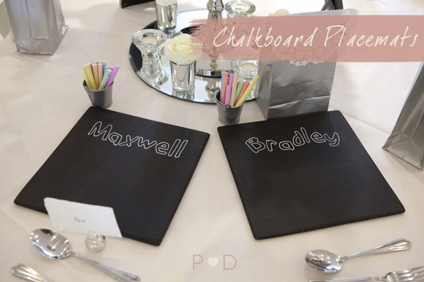 chalkboard placemats