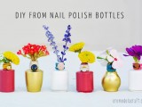 vibrant nail polish bottle vase