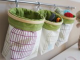 fabric hanging baskets