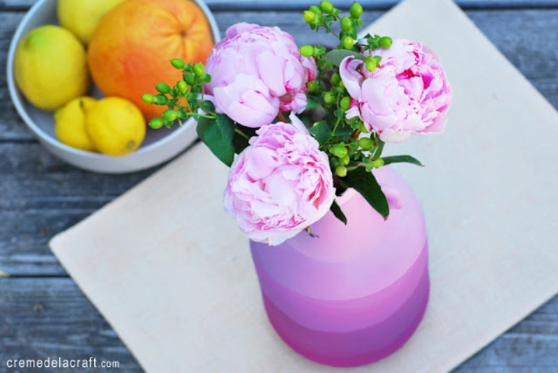 Cool Diy Striped Flower Vase