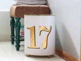 chic trash can makeover