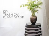 Cool Diy Trash Can Plant Stand