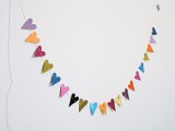 Really Simple DIY Paper Punch Heart Garland