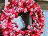 DIY Valentine Ribbon Wreath