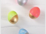 metallic Easter eggs