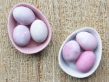 pretty pink Easter eggs
