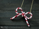 Cane bow necklace