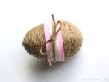 twine and lace eggs