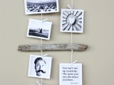 driftwood photo display