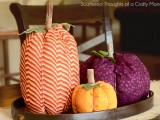 colorful fabric pumpkins