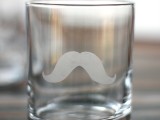 mustache glass