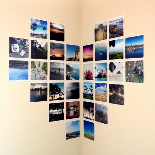 instagram wall art display (via blog)