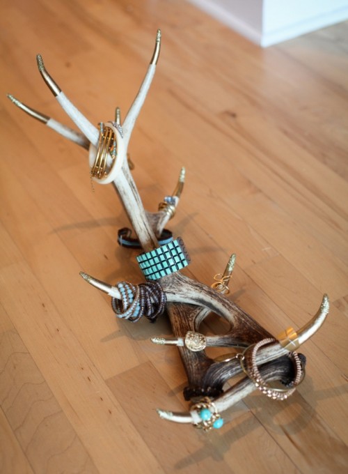 Cool Jewelry Display Of Antlers