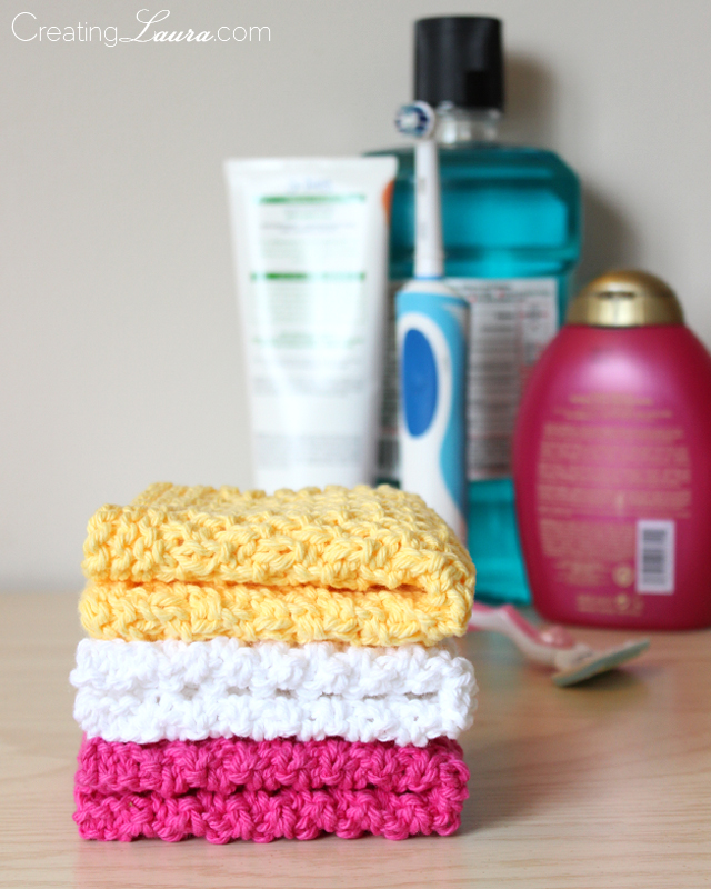knitted washcloth
