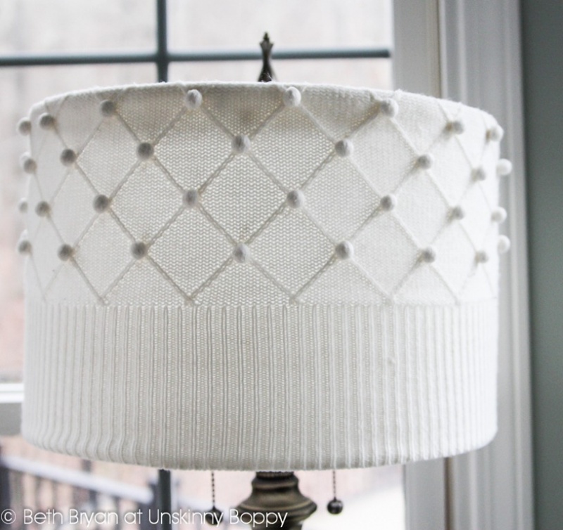 knitted lampshade