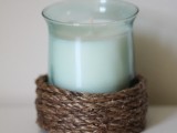 simple rope candle holder