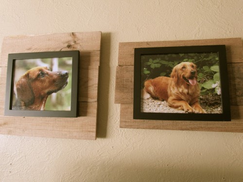 painted rustic frames (via itsrusticliving)