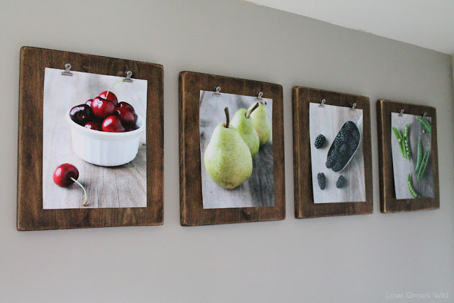 rustic photo clipboards