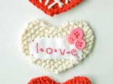 Cool Valentine Diy Hearts Of Yarn
