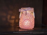 doily jar lanterns