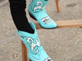 turquoise cowboy boots