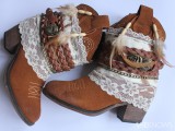 bohemian decorated boots