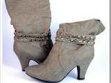 trendy studded boots