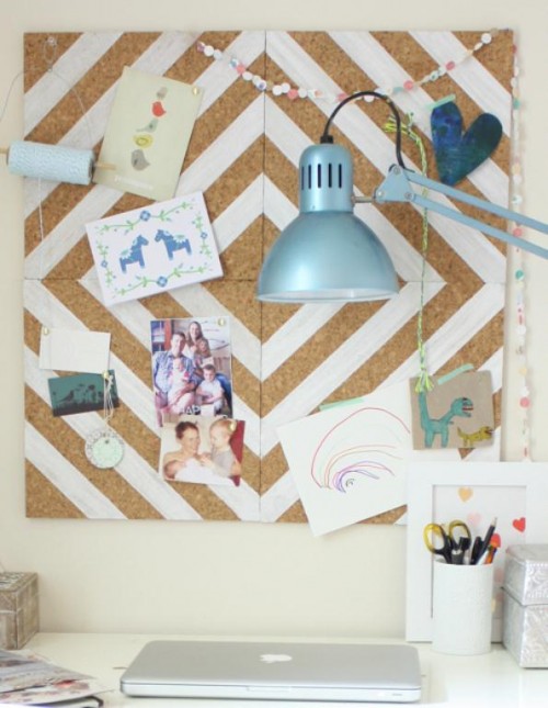 Cork Pinboard For Notes And Photos