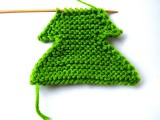 knit fir tree ornament