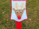 Christmas lawn sign