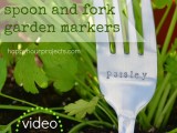 fork garden markers