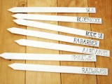 garden markers from paint stirrers