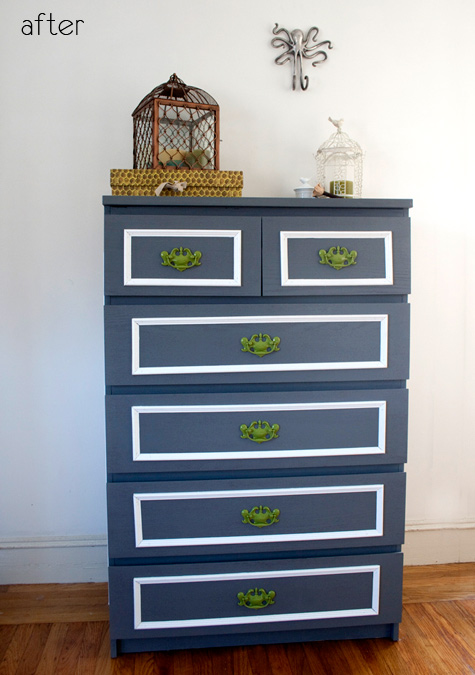 navy hack with green knobs