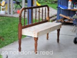 vintage-inspired bench