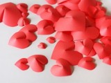 3D wall paper hearts
