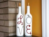 wine bottles decor