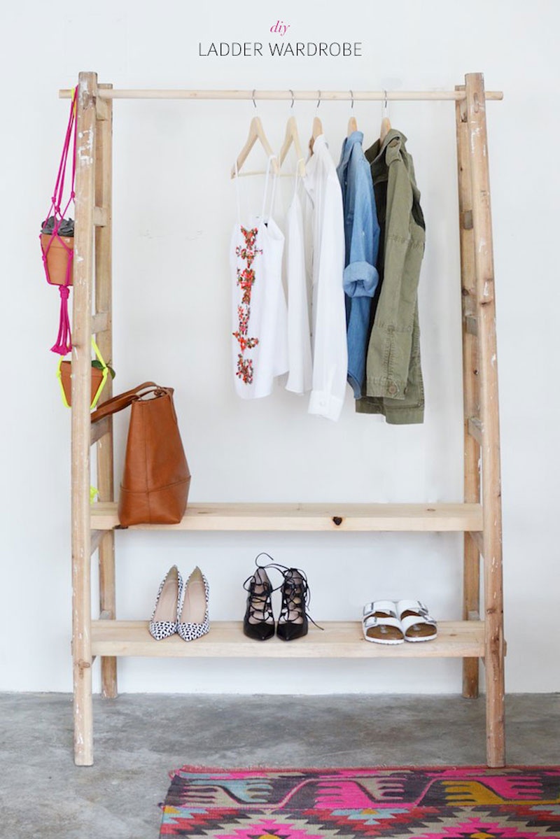 ladder wardrobe (via handimania)