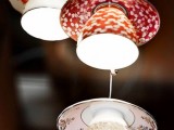 DIY porcelain kitchen lamps