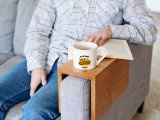 wooden sofa cup holder