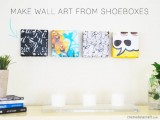 Creative Wall Art From Shoeboxes