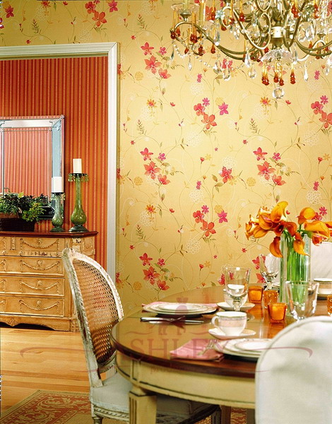 35 Ideas Of Using Creative Wallpapers On A Kitchen