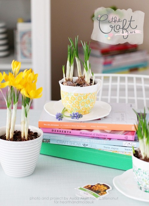 Cute Decoupage DIY Spring Inspired Planters