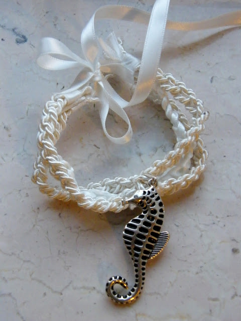 nautical seahorse bracelet
